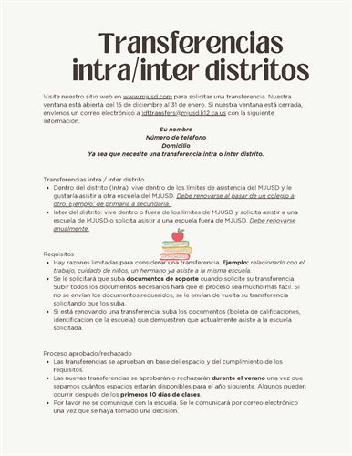 intra inter district transfer image spanish